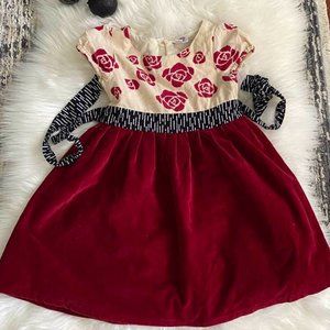 🌺Girls Red Velvet Holiday Christmas Dress Size 3T🌺
